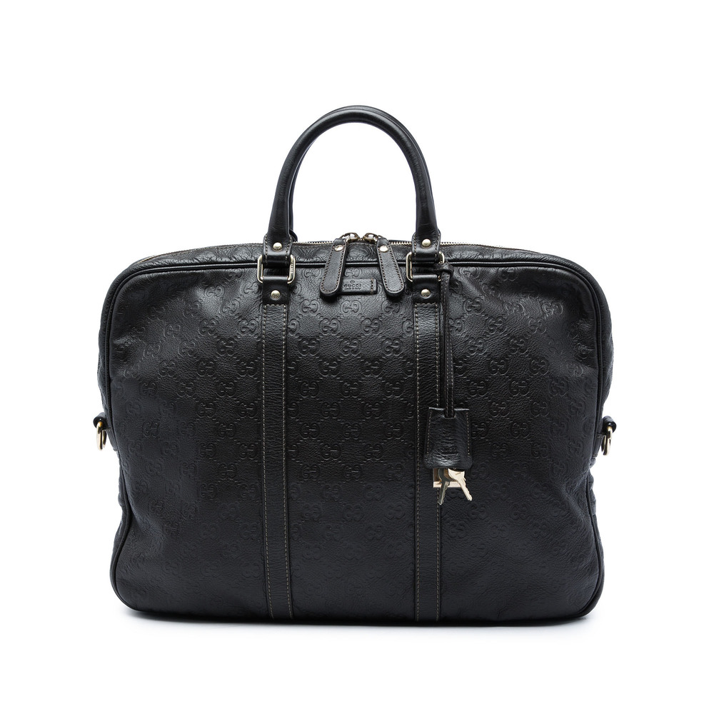 Pre-Loved Gucci Guccissima Business Bag